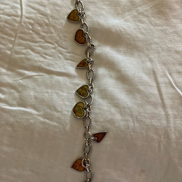 Brighton Bracelet with Heart Charms that have words of encouragement With Tin - Picture 1 of 7